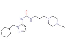 N-[1-(cyclohexylmethyl)-1H-pyrazol-5-yl]-N'-[3-(4-methylpiperazin-1-yl)propyl]urea
