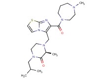 (3S)-1-isobutyl-3-methyl-4-({6-[(4-methyl-1,4-diazepan-1-yl)carbonyl]imidazo[2,1-b][1,3]thiazol-5-yl}methyl)-2-piperazinone