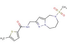 5-methyl-N-{[5-(methylsulfonyl)-5,6,7,8-tetrahydro-4H-pyrazolo[1,5-a][1,4]diazepin-2-yl]methyl}thiophene-2-carboxamide