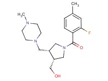 {(3R*,4R*)-1-(2-fluoro-4-methylbenzoyl)-4-[(4-methylpiperazin-1-yl)methyl]pyrrolidin-3-yl}methanol