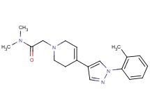 N,N-dimethyl-2-[4-[1-(2-methylphenyl)-1H-pyrazol-4-yl]-3,6-dihydropyridin-1(2H)-yl]acetamide