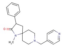 1-methyl-3-phenyl-8-(4-pyridinylmethyl)-1,8-diazaspiro[4.5]decan-2-one