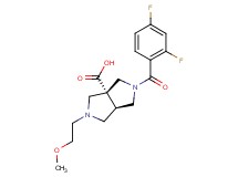 (3aR*,6aR*)-2-(2,4-difluorobenzoyl)-5-(2-methoxyethyl)hexahydropyrrolo[3,4-c]pyrrole-3a(1H)-carboxylic acid
