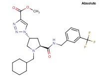 methyl 1-[(3R,5S)-1-(cyclohexylmethyl)-5-({[3-(trifluoromethyl)benzyl]amino}carbonyl)-3-pyrrolidinyl]-1H-1,2,3-triazole-4-carboxylate