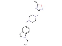 1-ethyl-5-({4-[(5-methyl-1,2,4-oxadiazol-3-yl)methyl]piperazin-1-yl}methyl)-1H-indole