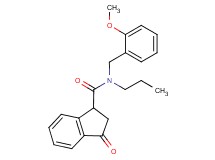 N-(2-methoxybenzyl)-3-oxo-N-propylindane-1-carboxamide