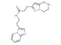N-(2-imidazo[1,2-a]pyridin-3-ylethyl)-3-(4,5,6,7-tetrahydropyrazolo[1,5-a]pyrazin-2-yl)propanamide dihydrochloride