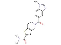N,N-dimethyl-5-[(1-methyl-1H-benzimidazol-5-yl)carbonyl]-4,5,6,7-tetrahydrothieno[3,2-c]pyridine-2-carboxamide