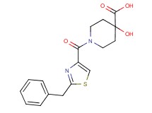 1-[(2-benzyl-1,3-thiazol-4-yl)carbonyl]-4-hydroxypiperidine-4-carboxylic acid
