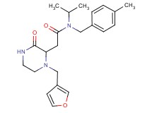 2-[1-(3-furylmethyl)-3-oxo-2-piperazinyl]-N-isopropyl-N-(4-methylbenzyl)acetamide
