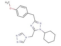 1-cyclohexyl-3-(4-methoxybenzyl)-5-(4H-1,2,4-triazol-4-ylmethyl)-1H-1,2,4-triazole