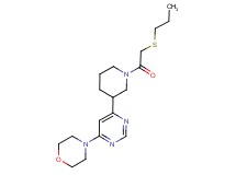 4-(6-{1-[(propylthio)acetyl]-3-piperidinyl}-4-pyrimidinyl)morpholine