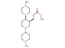 methyl 3-[(3S*,4R*)-1'-methyl-4-(4-methyl-1-piperazinyl)-1,4'-bipiperidin-3-yl]propanoate