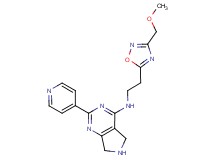 N-{2-[3-(methoxymethyl)-1,2,4-oxadiazol-5-yl]ethyl}-2-(4-pyridinyl)-6,7-dihydro-5H-pyrrolo[3,4-d]pyrimidin-4-amine