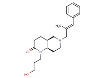 (4aS*,8aR*)-1-(3-hydroxypropyl)-6-[(2E)-2-methyl-3-phenylprop-2-en-1-yl]octahydro-1,6-naphthyridin-2(1H)-one