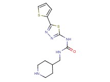 N-(piperidin-4-ylmethyl)-N'-[5-(2-thienyl)-1,3,4-thiadiazol-2-yl]urea