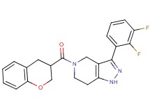 3-(2,3-difluorophenyl)-5-(3,4-dihydro-2H-chromen-3-ylcarbonyl)-4,5,6,7-tetrahydro-1H-pyrazolo[4,3-c]pyridine