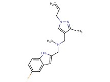 1-(1-allyl-3-methyl-1H-pyrazol-4-yl)-N-[(5-fluoro-1H-indol-2-yl)methyl]-N-methylmethanamine