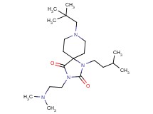 3-[2-(dimethylamino)ethyl]-8-(2,2-dimethylpropyl)-1-(3-methylbutyl)-1,3,8-triazaspiro[4.5]decane-2,4-dione