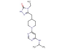 4-ethyl-5-({1-[6-(isopropylamino)-4-pyrimidinyl]-4-piperidinyl}methyl)-2,4-dihydro-3H-1,2,4-triazol-3-one