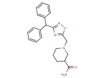 1-{[3-(diphenylmethyl)-1,2,4-oxadiazol-5-yl]methyl}-3-piperidinecarboxamide
