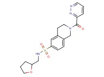 2-(pyridazin-3-ylcarbonyl)-N-(tetrahydrofuran-2-ylmethyl)-1,2,3,4-tetrahydroisoquinoline-6-sulfonamide