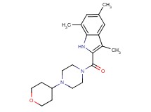 3,5,7-trimethyl-2-{[4-(tetrahydro-2H-pyran-4-yl)-1-piperazinyl]carbonyl}-1H-indole