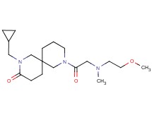2-(cyclopropylmethyl)-8-[N-(2-methoxyethyl)-N-methylglycyl]-2,8-diazaspiro[5.5]undecan-3-one