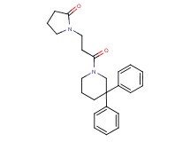 1-[3-(3,3-diphenylpiperidin-1-yl)-3-oxopropyl]pyrrolidin-2-one