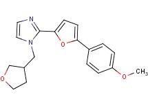 2-[5-(4-methoxyphenyl)-2-furyl]-1-(tetrahydrofuran-3-ylmethyl)-1H-imidazole