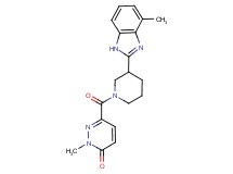2-methyl-6-{[3-(4-methyl-1H-benzimidazol-2-yl)-1-piperidinyl]carbonyl}-3(2H)-pyridazinone