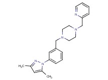 1-[3-(3,5-dimethyl-1H-pyrazol-1-yl)benzyl]-4-(pyridin-2-ylmethyl)piperazine
