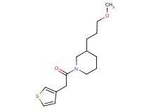 3-(3-methoxypropyl)-1-(3-thienylacetyl)piperidine