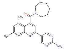 5-[4-(azepan-1-ylcarbonyl)-5,7-dimethylquinolin-2-yl]pyrimidin-2-amine