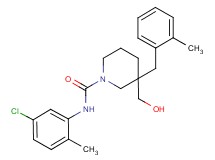 N-(5-chloro-2-methylphenyl)-3-(hydroxymethyl)-3-(2-methylbenzyl)-1-piperidinecarboxamide
