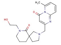 2-{[7-(2-hydroxyethyl)-6-oxo-2,7-diazaspiro[4.5]dec-2-yl]methyl}-6-methyl-4H-pyrido[1,2-a]pyrimidin-4-one