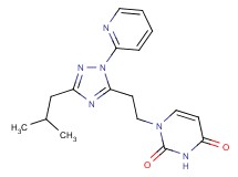 1-[2-(3-isobutyl-1-pyridin-2-yl-1H-1,2,4-triazol-5-yl)ethyl]pyrimidine-2,4(1H,3H)-dione