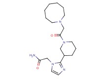 2-{2-[1-(1-azocanylacetyl)-3-piperidinyl]-1H-imidazol-1-yl}acetamide