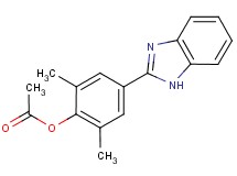 4-(1H-benzimidazol-2-yl)-2,6-dimethylphenyl acetate