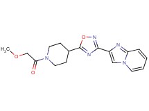 2-{5-[1-(methoxyacetyl)-4-piperidinyl]-1,2,4-oxadiazol-3-yl}imidazo[1,2-a]pyridine