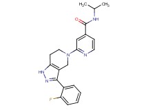 2-[3-(2-fluorophenyl)-1,4,6,7-tetrahydro-5H-pyrazolo[4,3-c]pyridin-5-yl]-N-isopropylisonicotinamide
