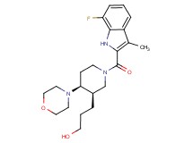 3-{(3R*,4S*)-1-[(7-fluoro-3-methyl-1H-indol-2-yl)carbonyl]-4-morpholin-4-ylpiperidin-3-yl}propan-1-ol