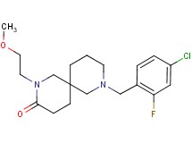 8-(4-chloro-2-fluorobenzyl)-2-(2-methoxyethyl)-2,8-diazaspiro[5.5]undecan-3-one