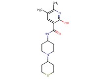 2-hydroxy-5,6-dimethyl-N-[1-(tetrahydro-2H-thiopyran-4-yl)-4-piperidinyl]nicotinamide