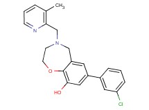 7-(3-chlorophenyl)-4-[(3-methylpyridin-2-yl)methyl]-2,3,4,5-tetrahydro-1,4-benzoxazepin-9-ol