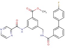 methyl 3-({[(4'-fluoro-3-biphenylyl)carbonyl]amino}methyl)-5-[(2-pyrazinylcarbonyl)amino]benzoate