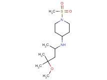 N-(3-methoxy-1,3-dimethylbutyl)-1-(methylsulfonyl)piperidin-4-amine