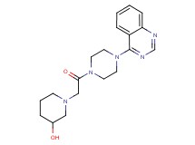 1-{2-oxo-2-[4-(4-quinazolinyl)-1-piperazinyl]ethyl}-3-piperidinol