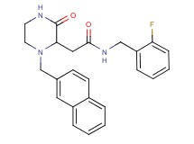N-(2-fluorobenzyl)-2-[1-(2-naphthylmethyl)-3-oxo-2-piperazinyl]acetamide