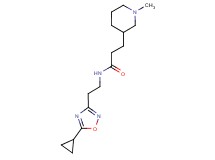 N-[2-(5-cyclopropyl-1,2,4-oxadiazol-3-yl)ethyl]-3-(1-methyl-3-piperidinyl)propanamide